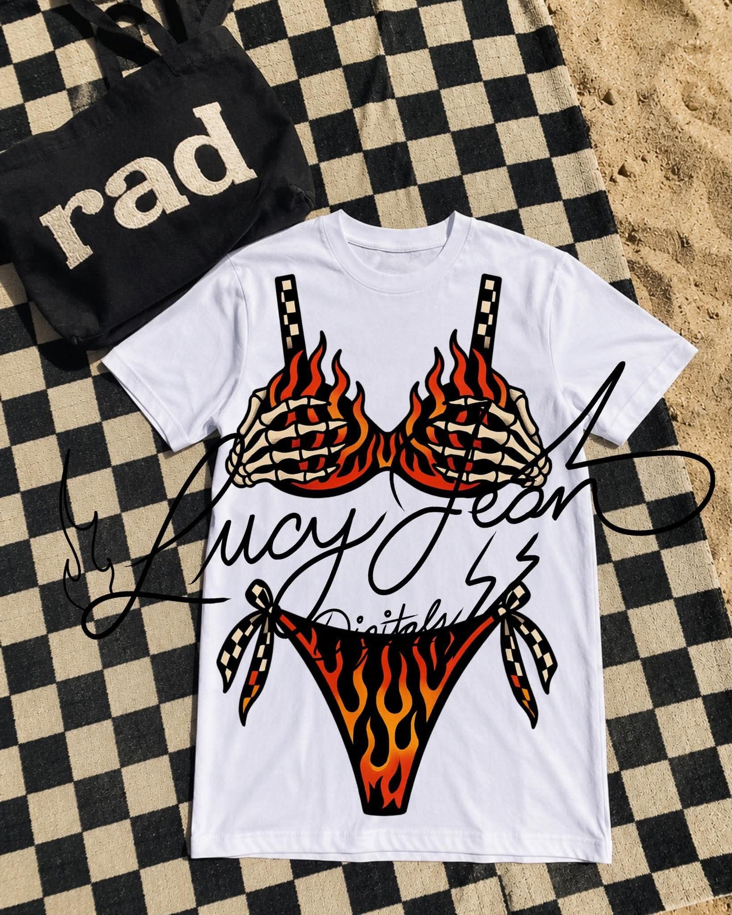 Flame Hands Bikini