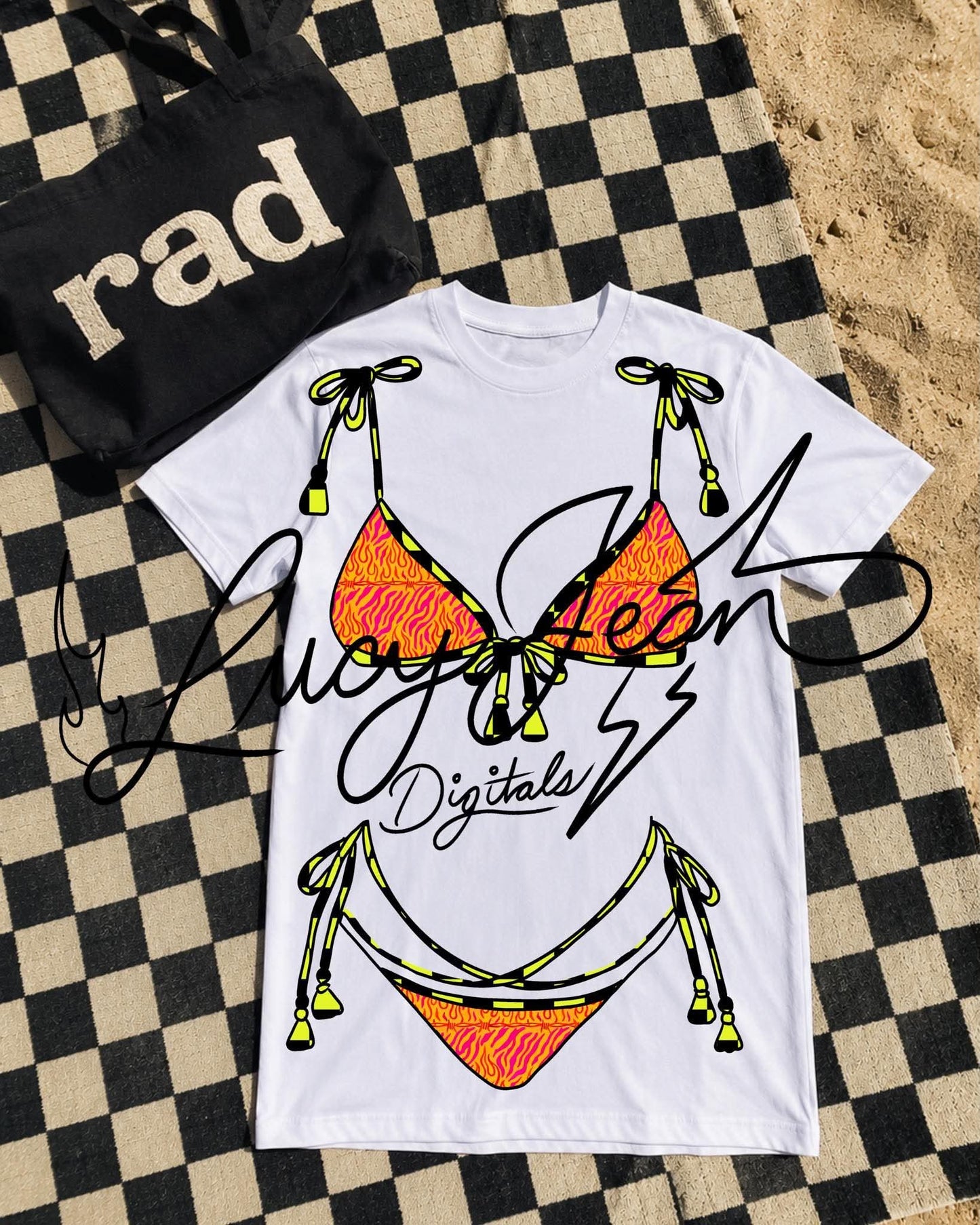Neon Zebra Bikini